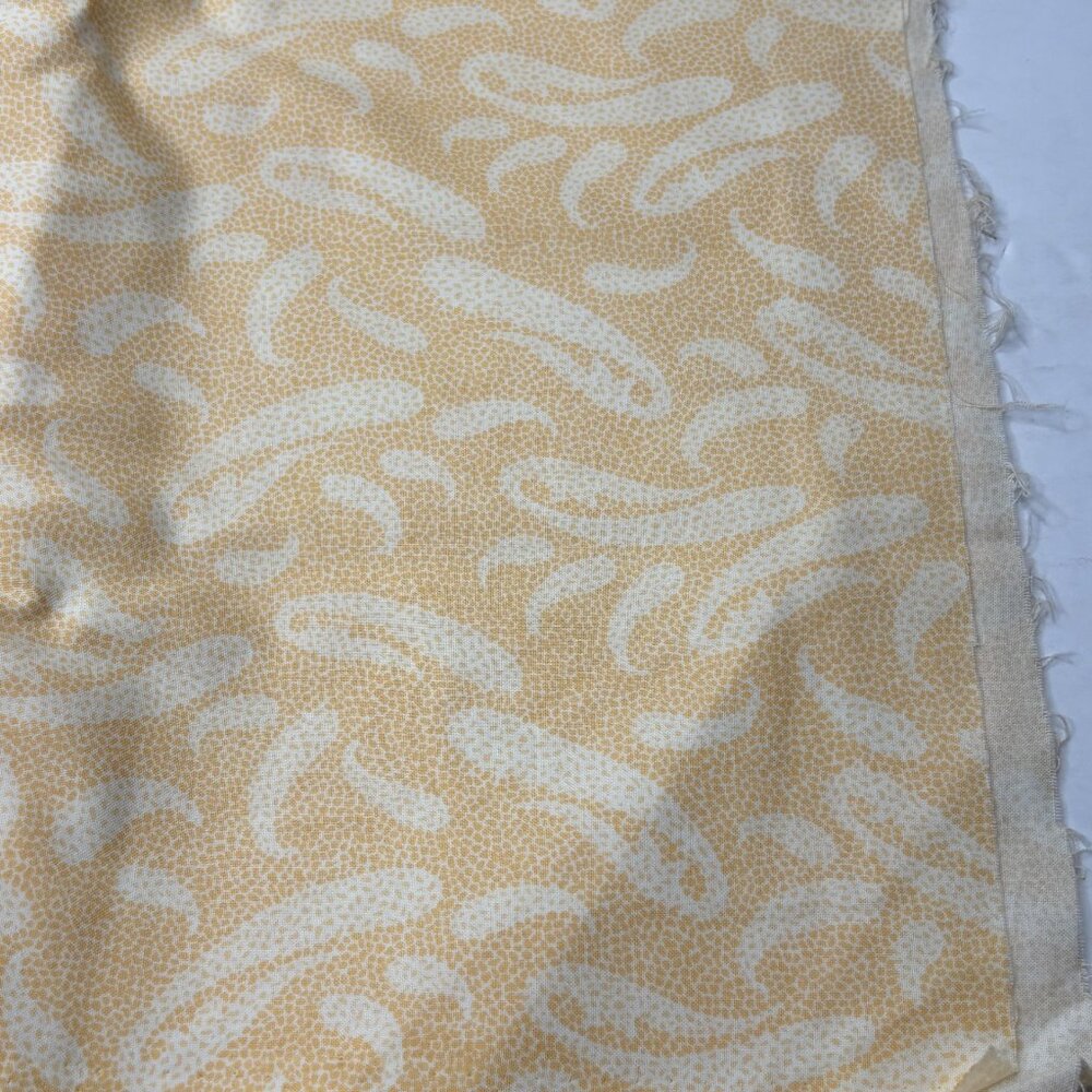 3.125 Yards Hancock Fabrics Mosaic Swirl Butter Yellow Yards Quilting Fabric